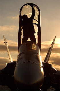 sky, clouds, sun, sailor, plane, aircraft, fighter jet, canopy HD wallpaper