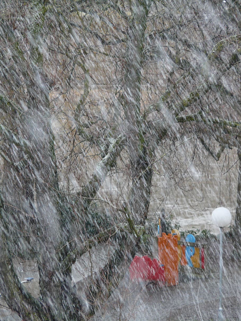 Snowfall, Snowflakes, Blizzard, winter, winter dream, cold HD wallpaper