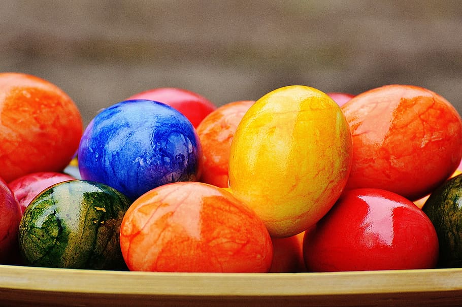 Easter Eggs, Colorful, happy easter, colored, multi Colored HD wallpaper