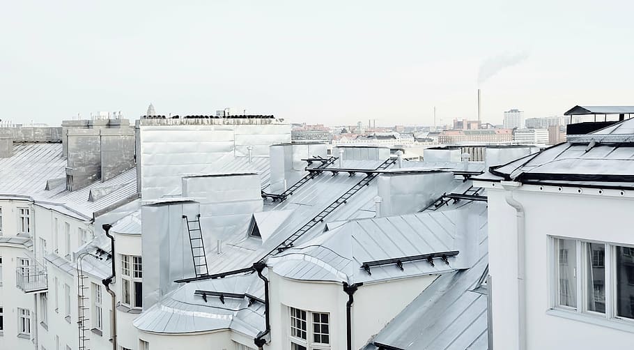 white and gray roof houses during daytime, architecture, building HD wallpaper