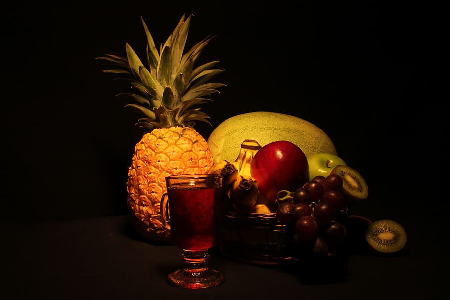 Bodegones, Fruit, Cadre, food, pineapple, food And Drink, orange - Fruit HD wallpaper