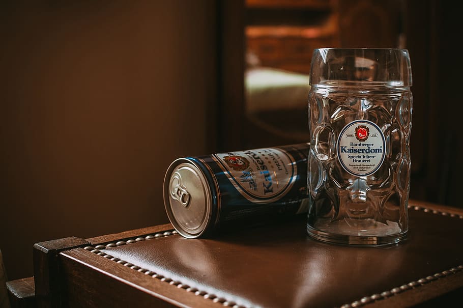 Mug, Alcohol, Bar, Drink, Glass, Beer, can, big cup, kaiserdom HD wallpaper