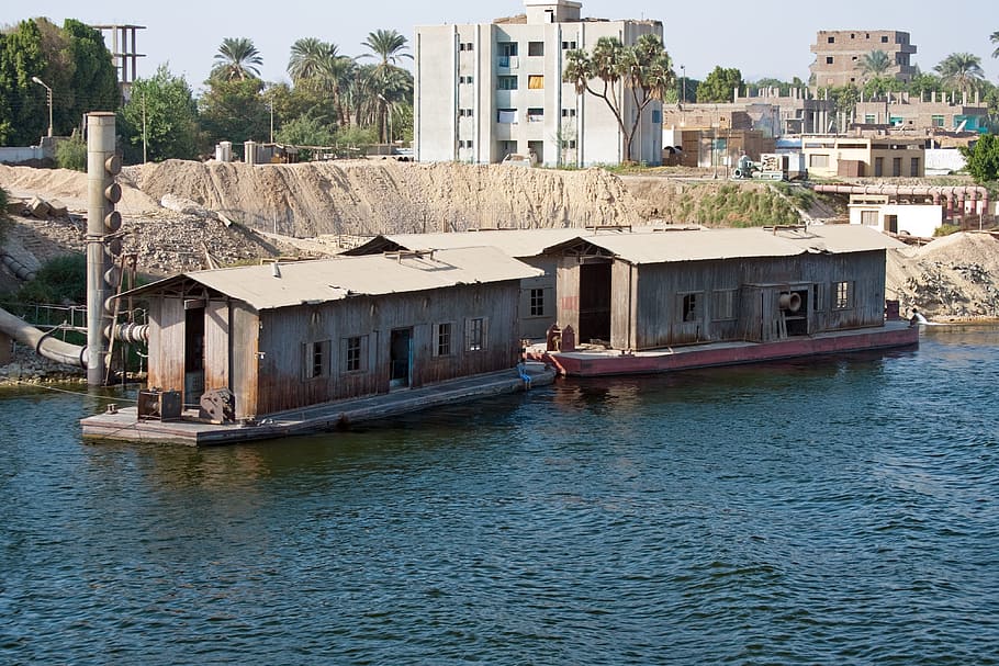 River Nile, Nile, River, Egypt, workshops, floating workshops HD wallpaper