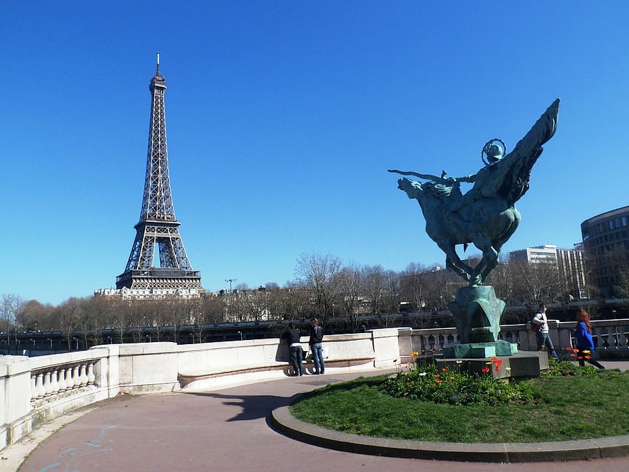 Paris, Bir, Hakem, Bridge, Status, bir hakem, architecture HD wallpaper