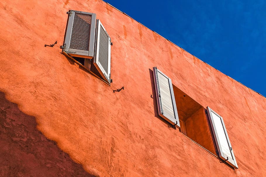 building, facade, window, shutter, architecture, cassis, provence HD wallpaper