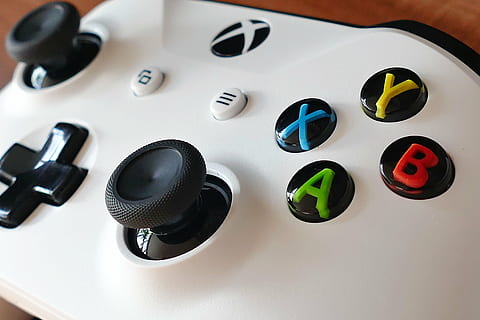 shallow focus photo of Xbox One controller, x box, console HD wallpaper