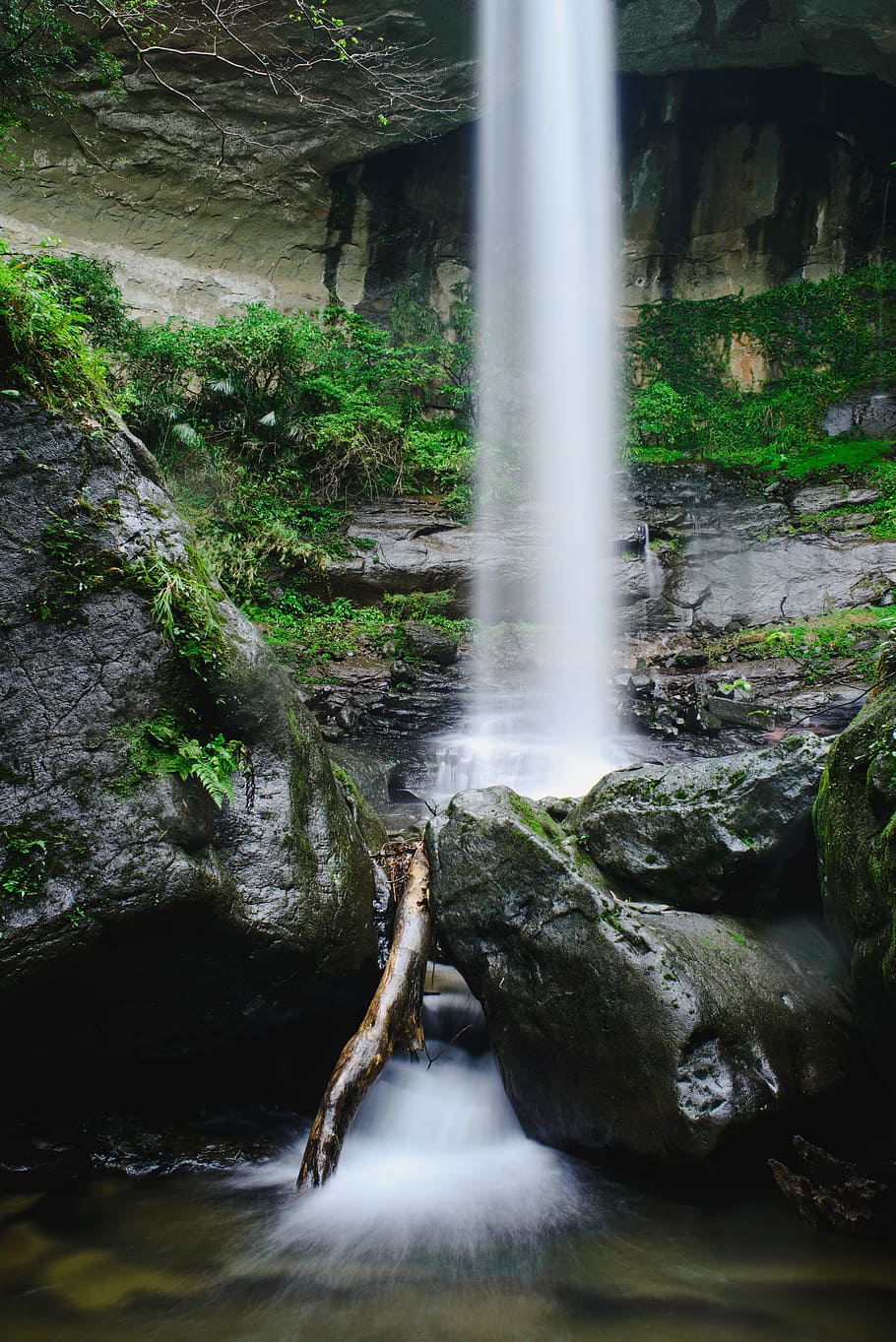 landscape photography of waterfalls, time lapse photography of waterfalls HD wallpaper