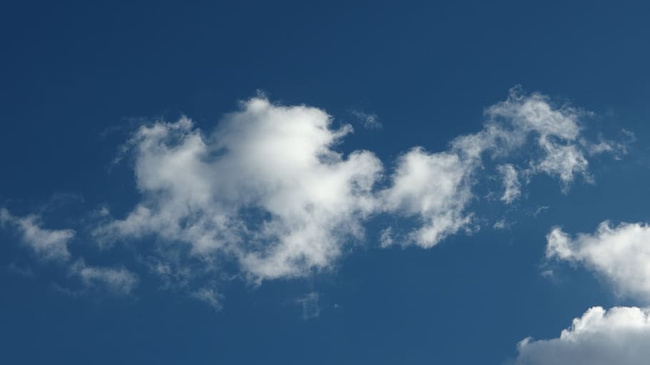 clouds, sky, blue, cloud - sky, environment, cloudscape, atmosphere HD wallpaper
