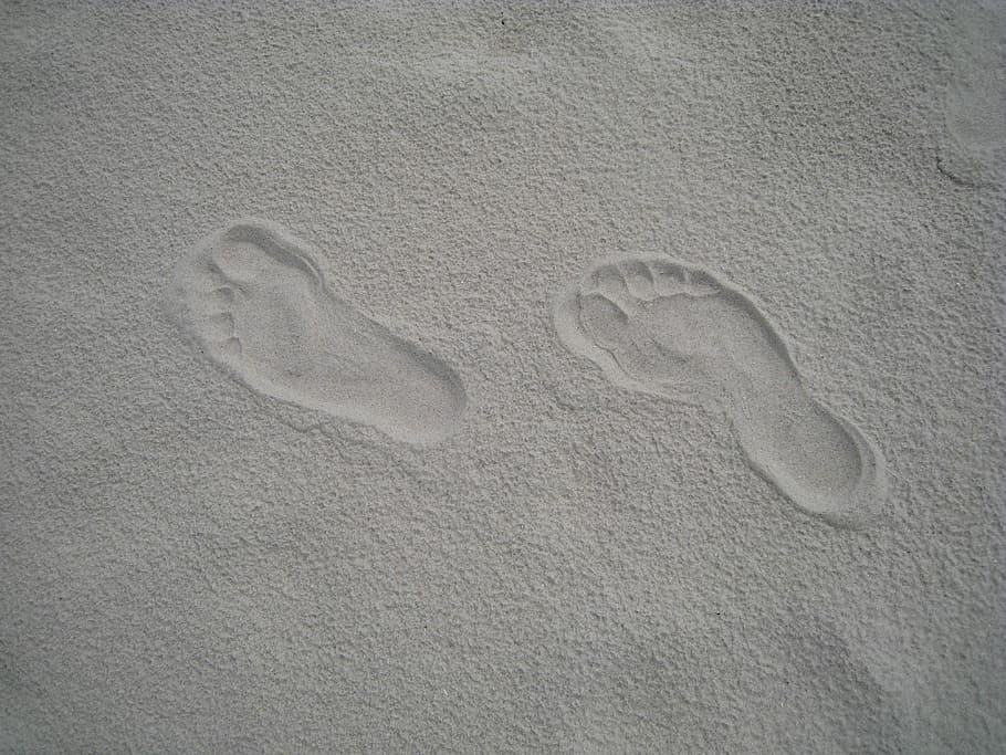 Sand, Footprints, Summer, no people, close-up, day, indoors HD wallpaper