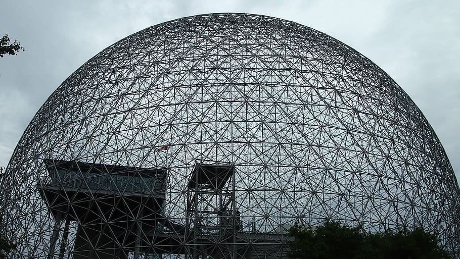 biosphere, canada, montral, sky, built structure, nature, no people HD wallpaper