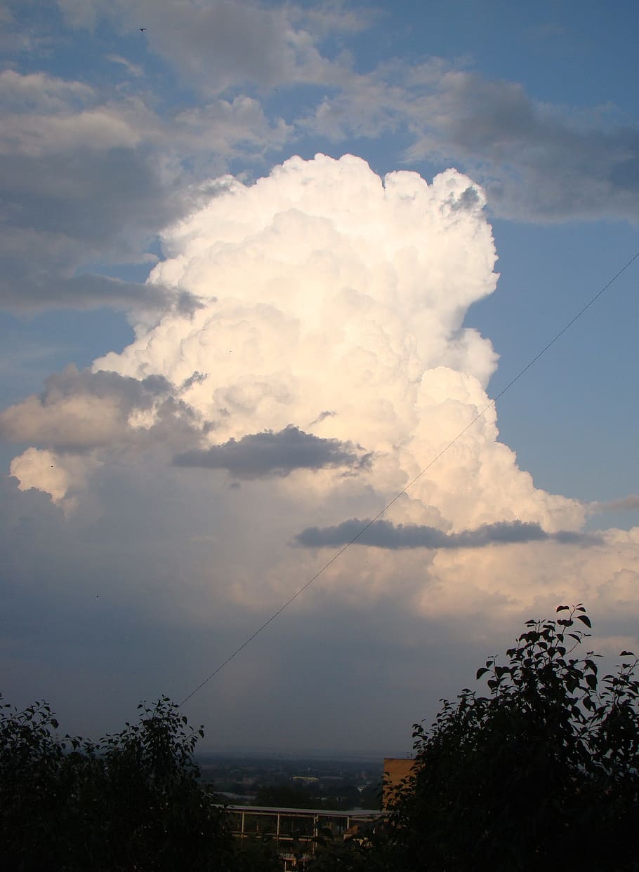 cloud, sky, clouds, stormy, white, lightning cloud, rain, cloud - sky HD wallpaper