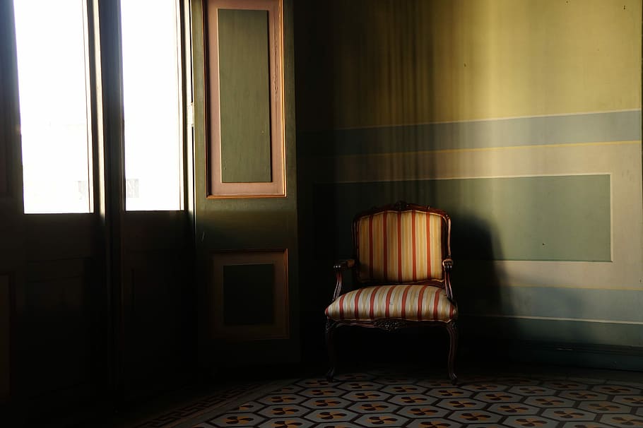 Chair, Soledad, Sit, Dark, Light, Window, floor, indoors, domestic Room HD wallpaper