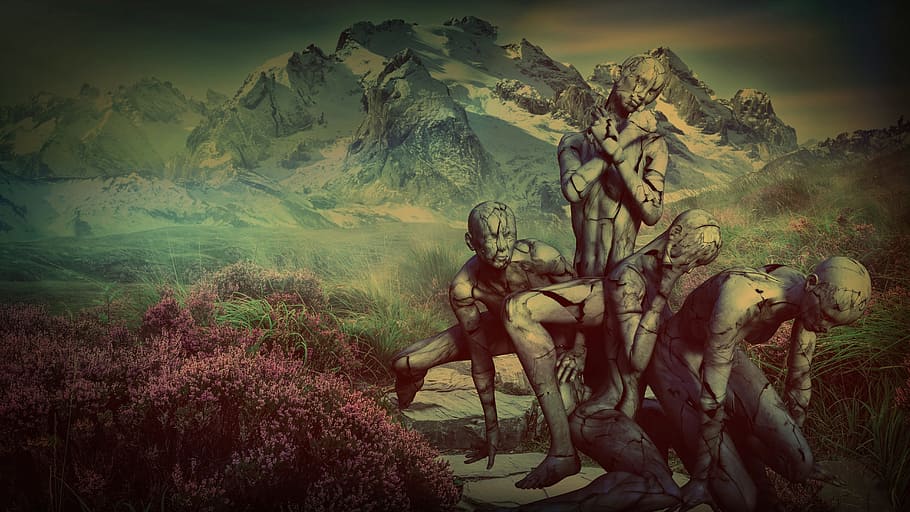 fantasy, dark, surreal, artistic, dark side, artfully, emotions HD wallpaper