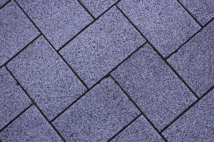 gray concrete tiles, stone floor, joints, structure, away, flooring, HD wallpaper