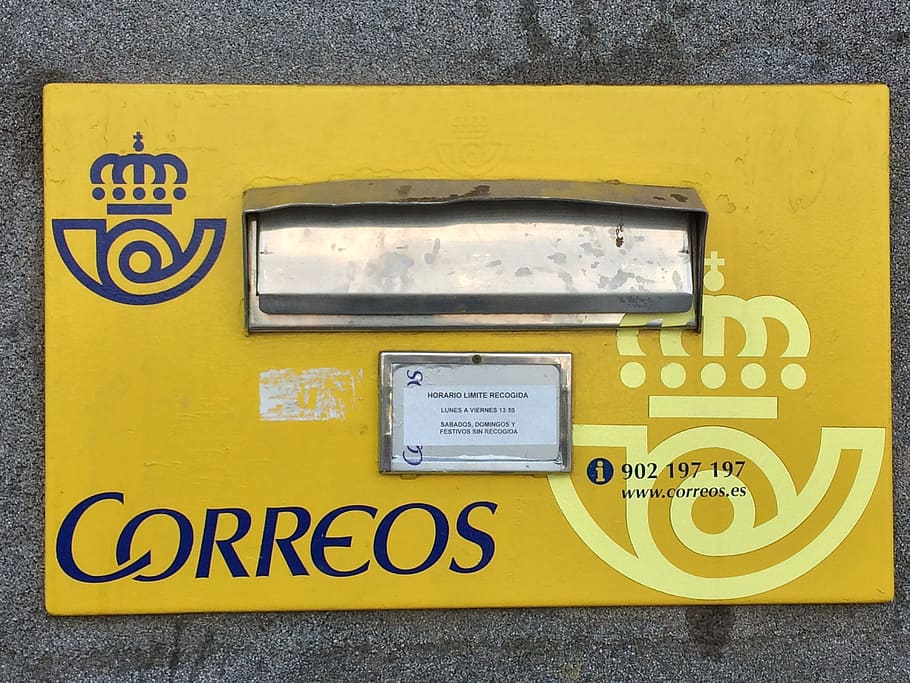 correos, postbox, spain, mail, postal, mailbox, wall, europe HD wallpaper