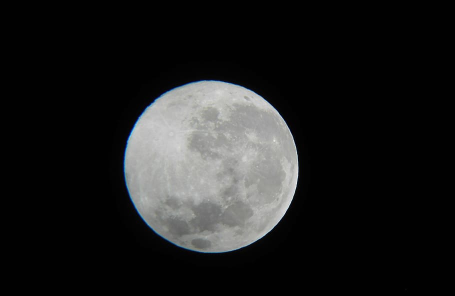 moon, space, astronomy, night, dark, exposure, outer space HD wallpaper