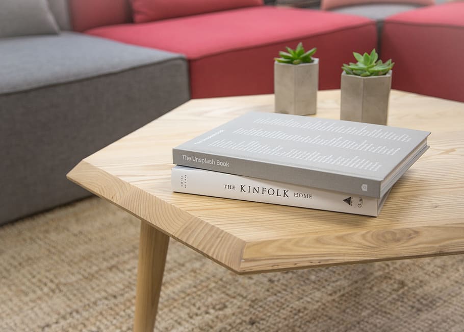 two gray books on brown wooden table, reading, study, learning HD wallpaper