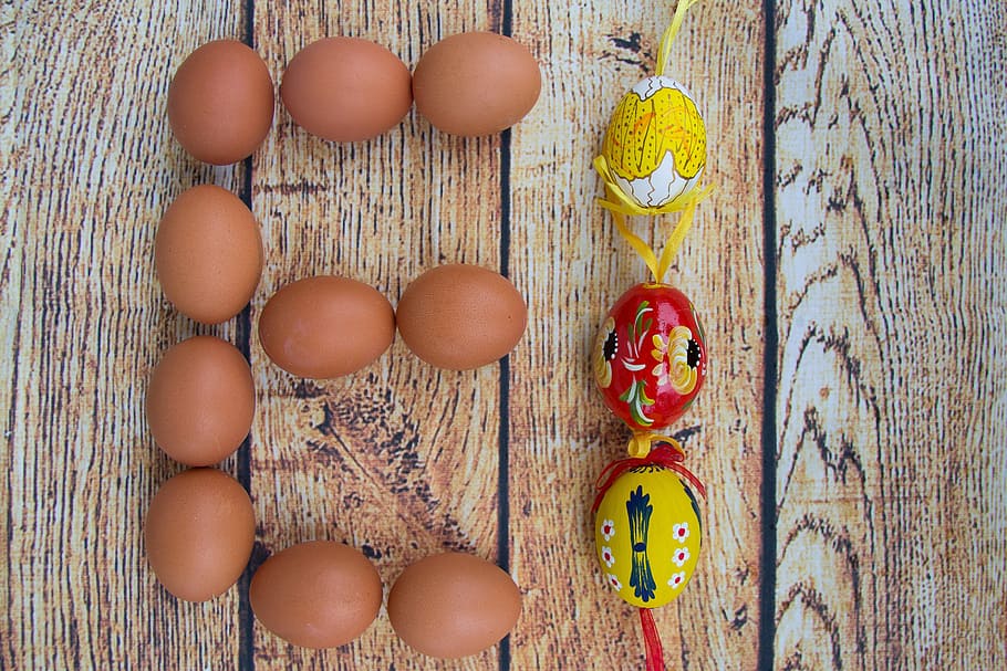 background, food, easter, egg, wood - material, food and drink HD wallpaper