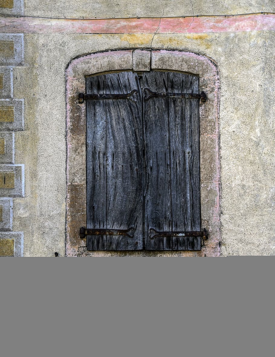 window, pane, former, facade, wood, old, worn, architecture HD wallpaper