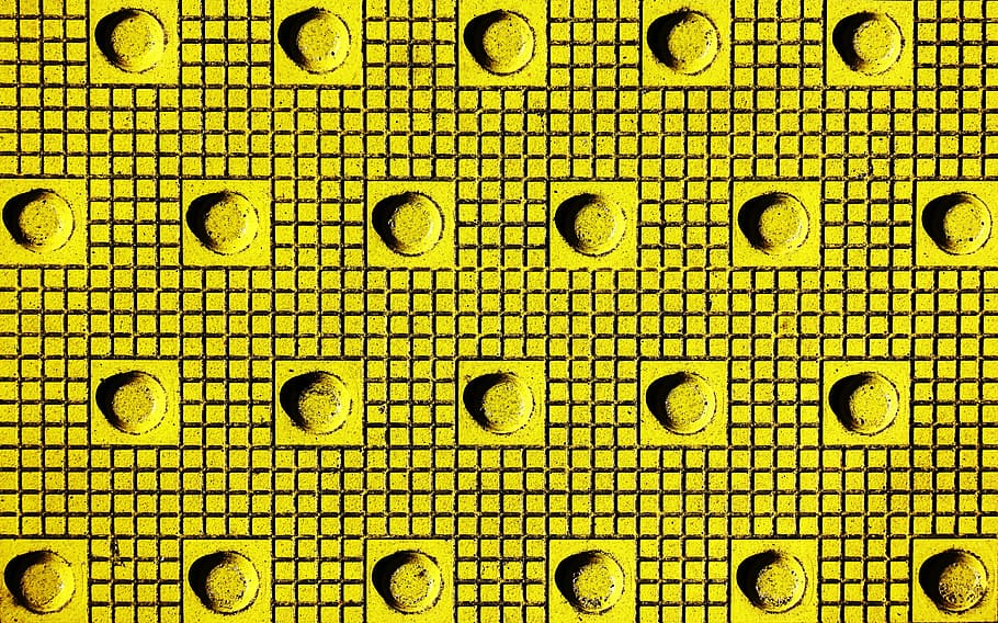 grid, bump, yellow, surface, patter, texture, regular, disabled HD wallpaper