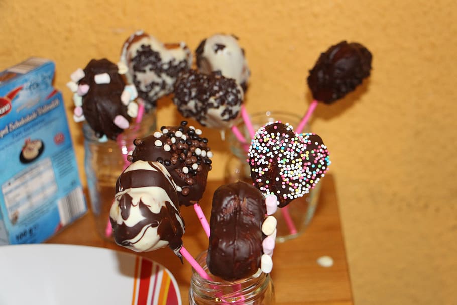 bake, cakepops, deco, chocolate, dessert, food, sweet Food HD wallpaper
