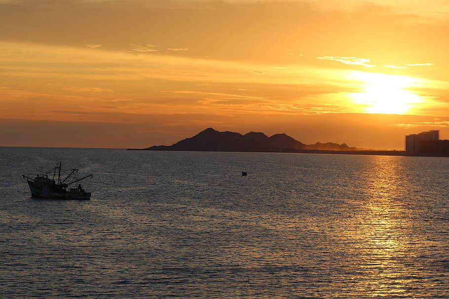 mar, evening, dusk, sunset, sky, sea, bay, nature, landscape HD wallpaper