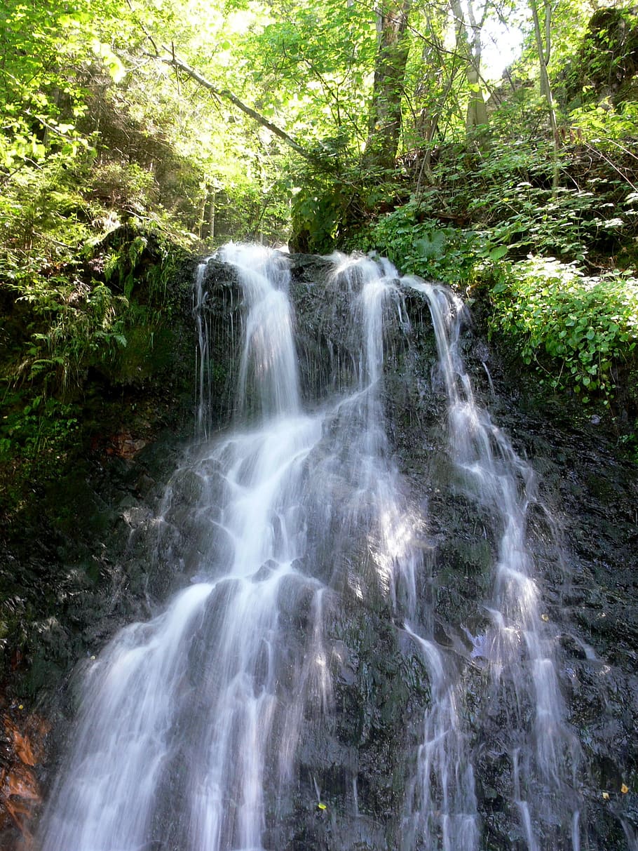 HD wallpaper: Waterfall, Nature, River, Gorge, water river gorge ...