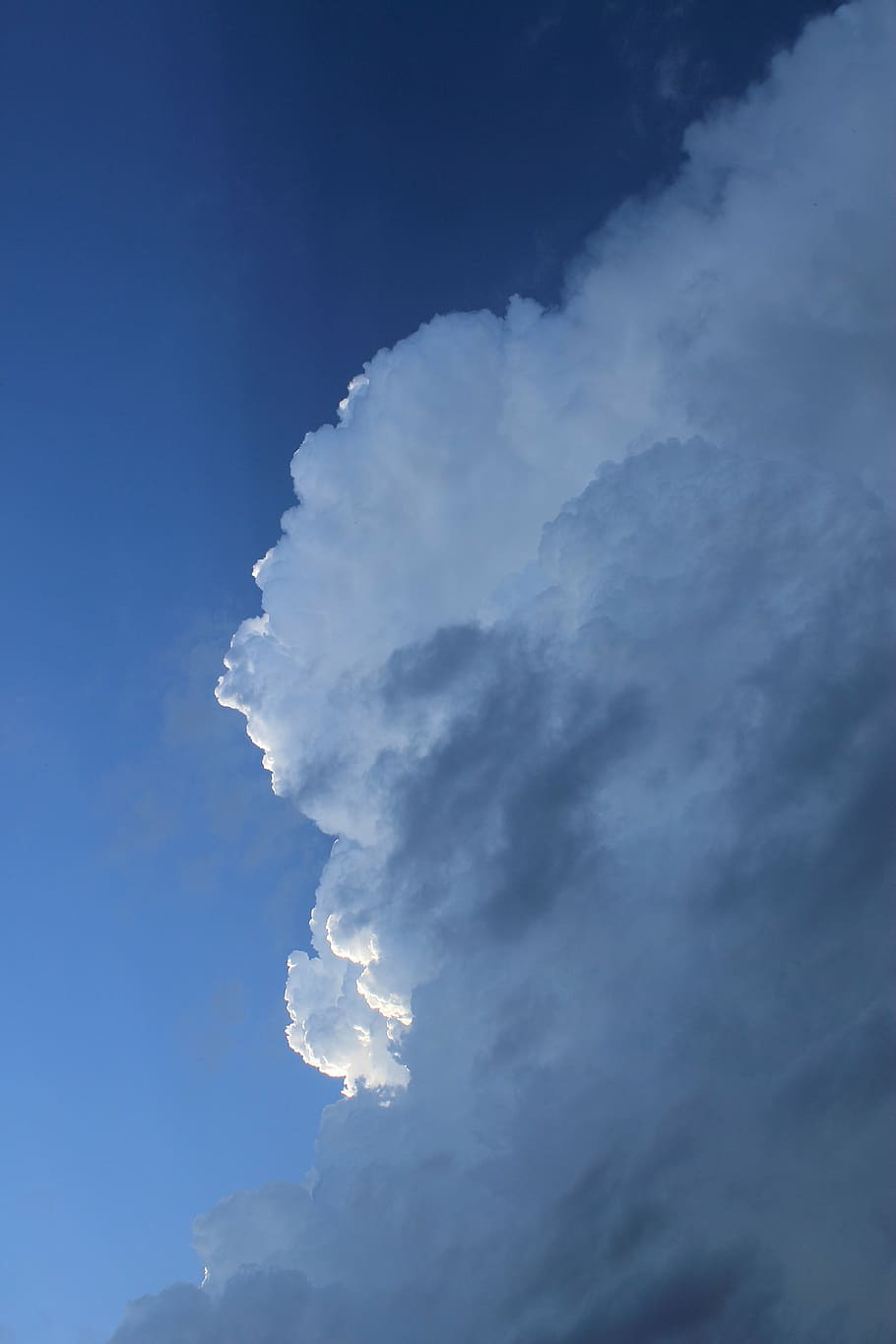cumulonimbus, clouds, thundercloud, cumulus, sky, blue, clouds form HD wallpaper