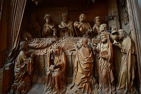 museum, art, statue, medieval, building, landmark, city, old HD wallpaper