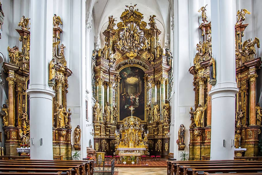 Straubing, Carmelite Monastery, church, catholic, christian, bavaria, HD wallpaper
