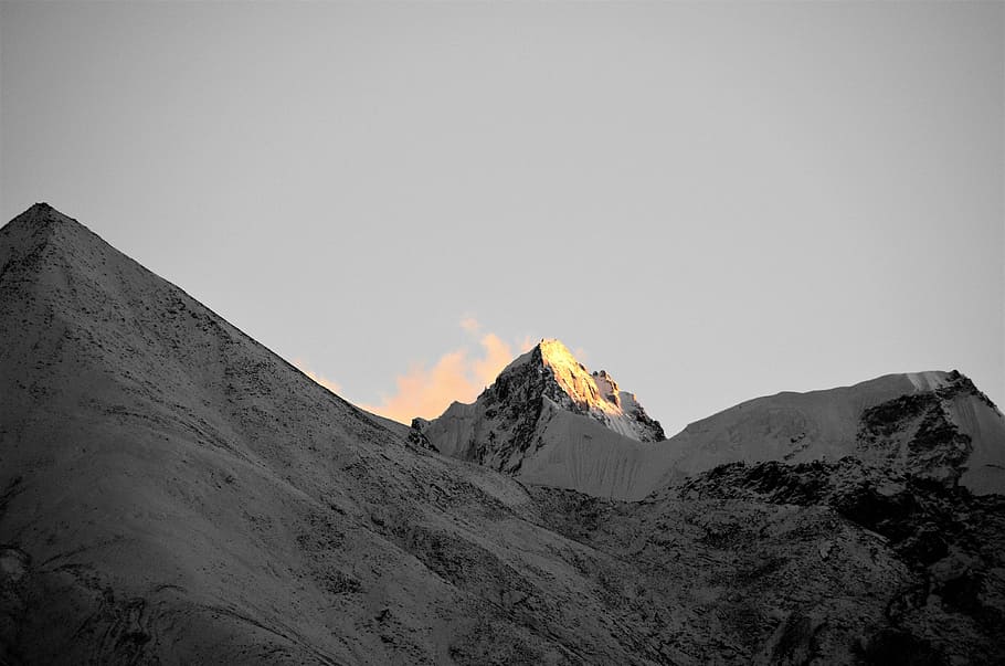 mountains, himalayas, landscape, spiti valley, himachal pradesh, HD wallpaper