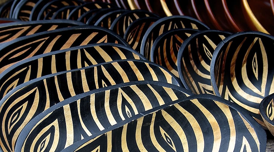 zebra, pot, crafts, pattern, abstract, backgrounds, striped HD wallpaper