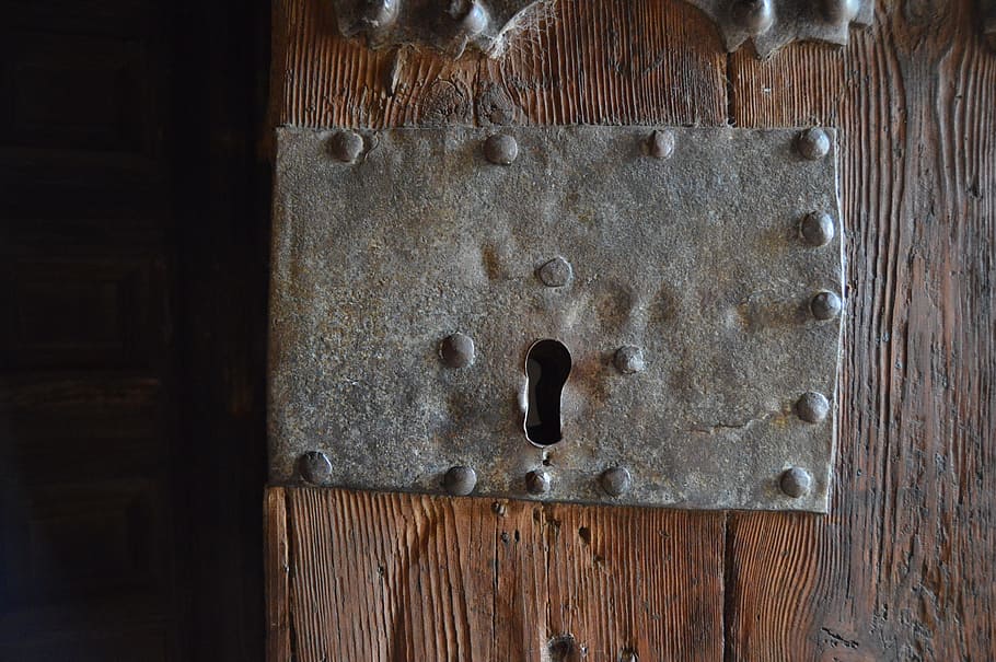 door, lock, details, wood - material, entrance, no people, close-up HD wallpaper