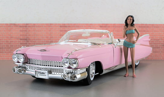 Hd Wallpaper Model Car Cadillac Cadillac Eldorado Pink Auto Old Toy Car Wallpaper Flare