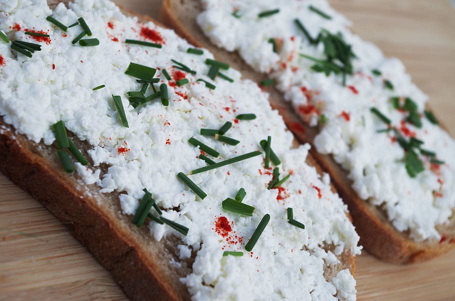 cheese, breads, bryndza, chives, milk, sheep, food and drink HD wallpaper
