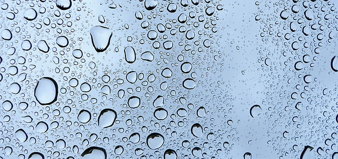 water droplets, rain, wet, pearl, bubble, glass, colors, backgrounds HD wallpaper