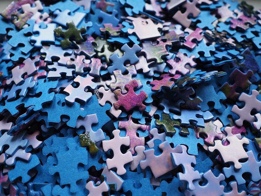 scramble puzzle piece, pieces of the puzzle, play, piecing together