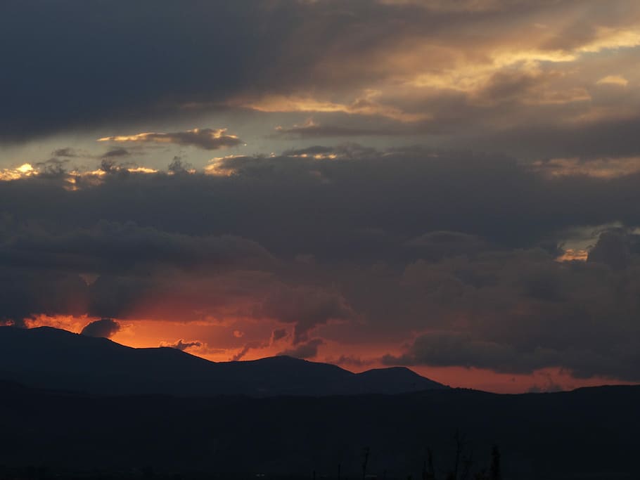 Sunset, Orange, Sky, Sunrise, Color, sunset sky, cloud, dawn HD wallpaper