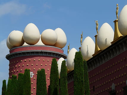 Dali Museum, Egg, Ball, figueras, spain, building, architecture HD wallpaper