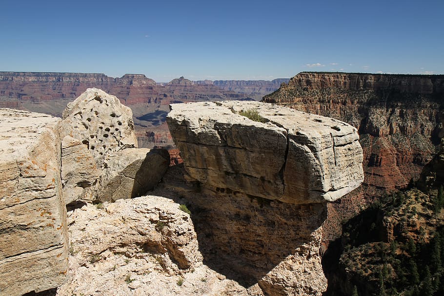 HD wallpaper: grand canyon, rock, sand stone, nature, mountains, light