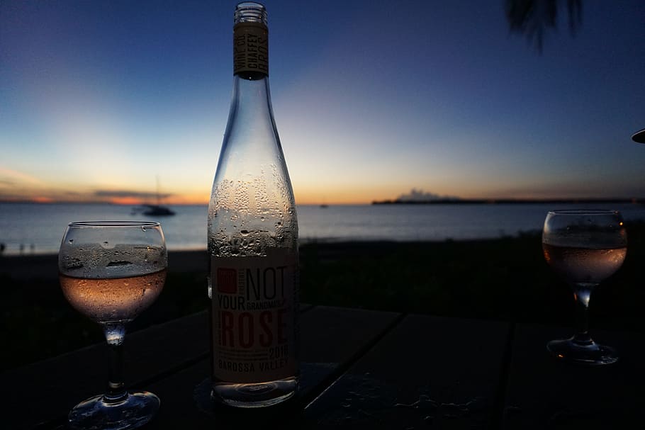 wine, sunset, darwin, refreshment, drink, food and drink, alcohol HD wallpaper