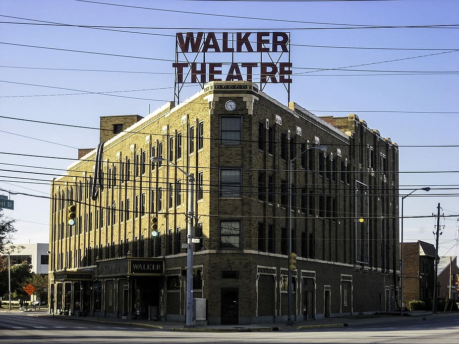 Madame Walker Theatre Center in Indianapolis, Indiana, building, HD wallpaper