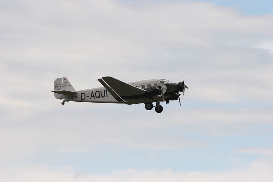 aircraft, ju52, junker, historically, flugshow, aviation, fly HD wallpaper