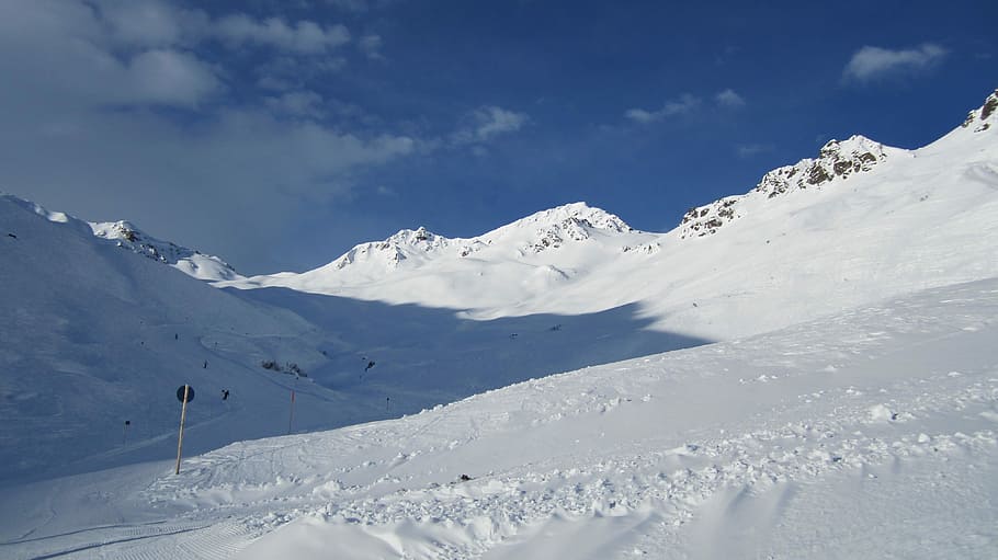 Mountains, Alpine, Snow, winter, cold temperature, nature, scenics HD wallpaper