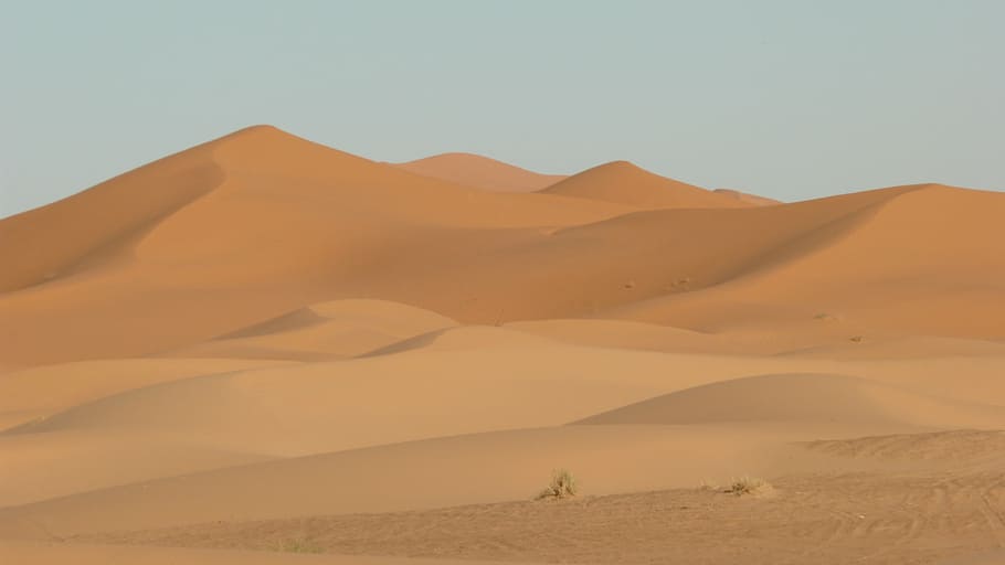 dunes, sand, desert, sahara, morocco, sand dunes, sahara Desert, HD wallpaper