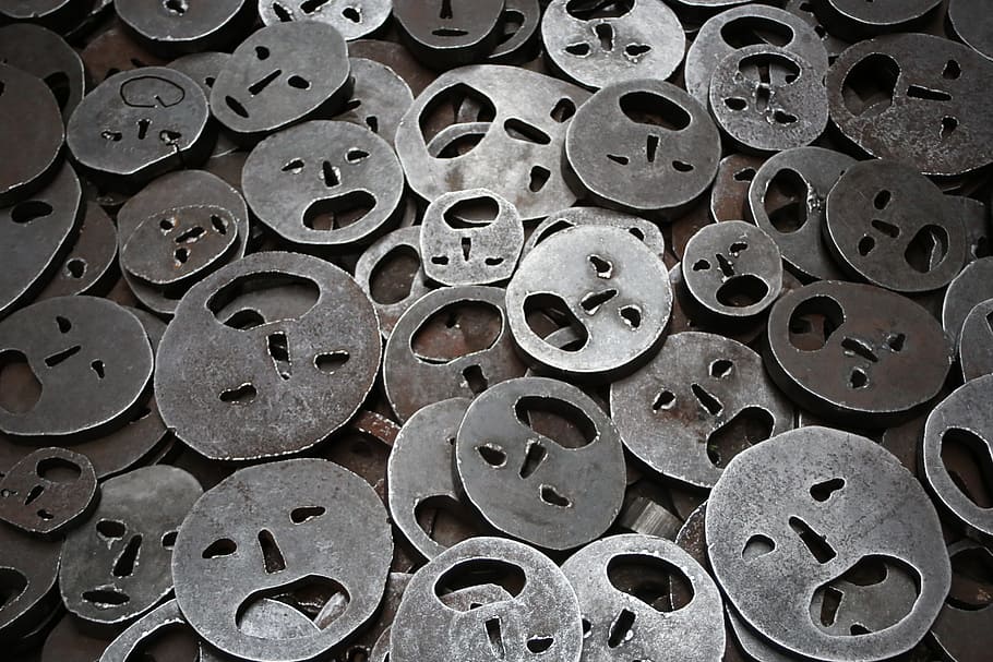 pattern, metal, rust, design, close-up, iron, metallic, round HD wallpaper