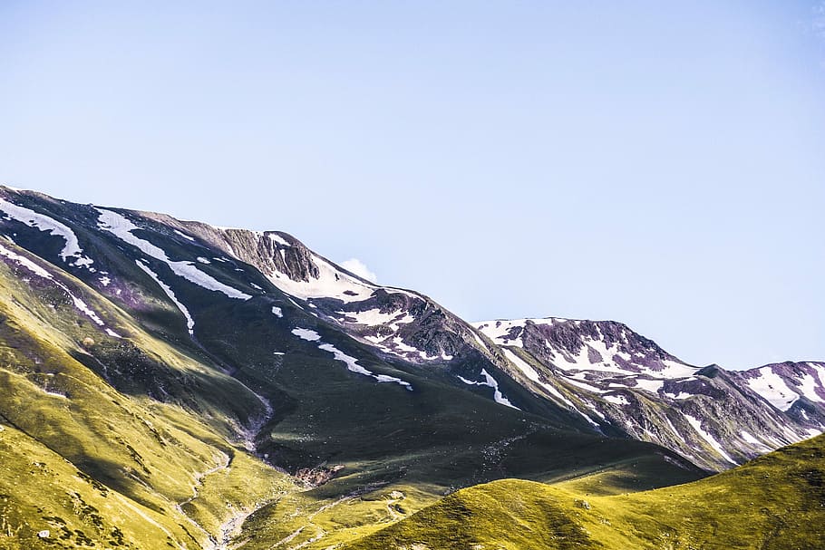 tundra mountain, photography of gray mountain, hillside, hillscape HD wallpaper