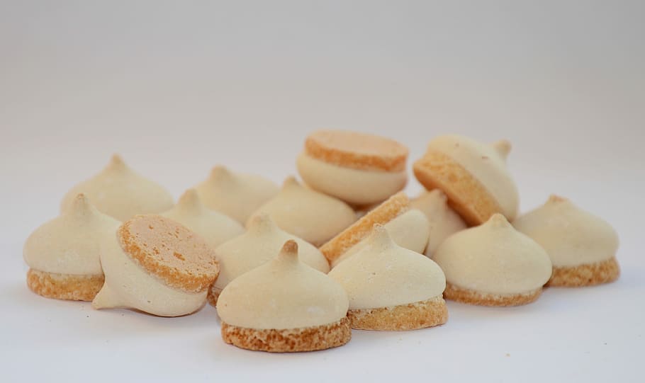Cookies, Meringue, Baking, Sweets, Food, yummy, confectionery HD wallpaper