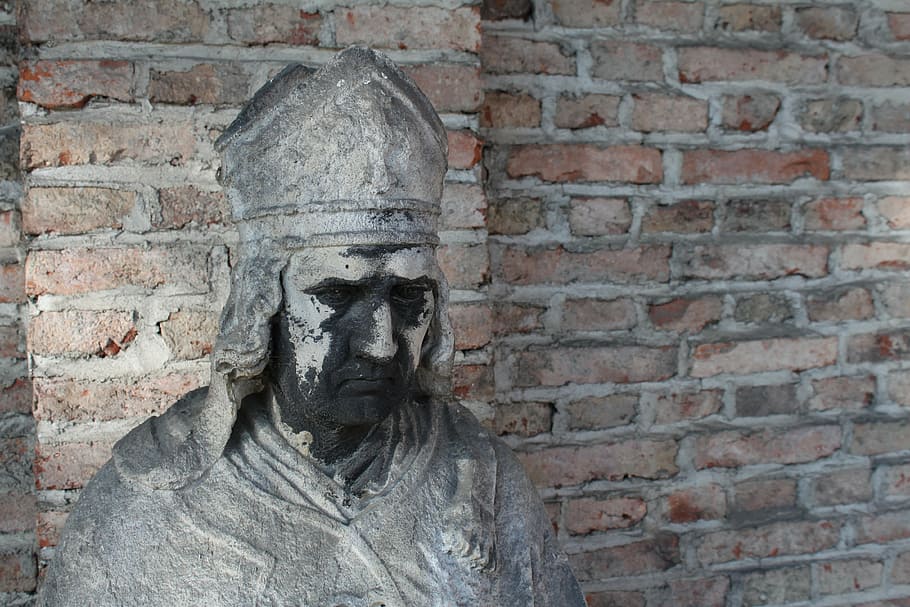 munich, südfriedhof, statue, bishop, sculpture, germany, figure HD wallpaper