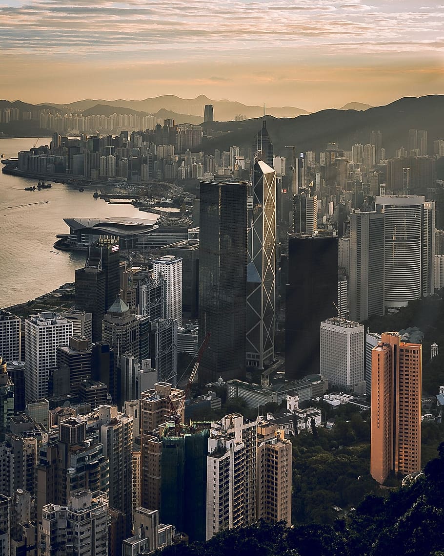 skyscraper, city, skyline, cityscape, panoramic, architecture HD wallpaper